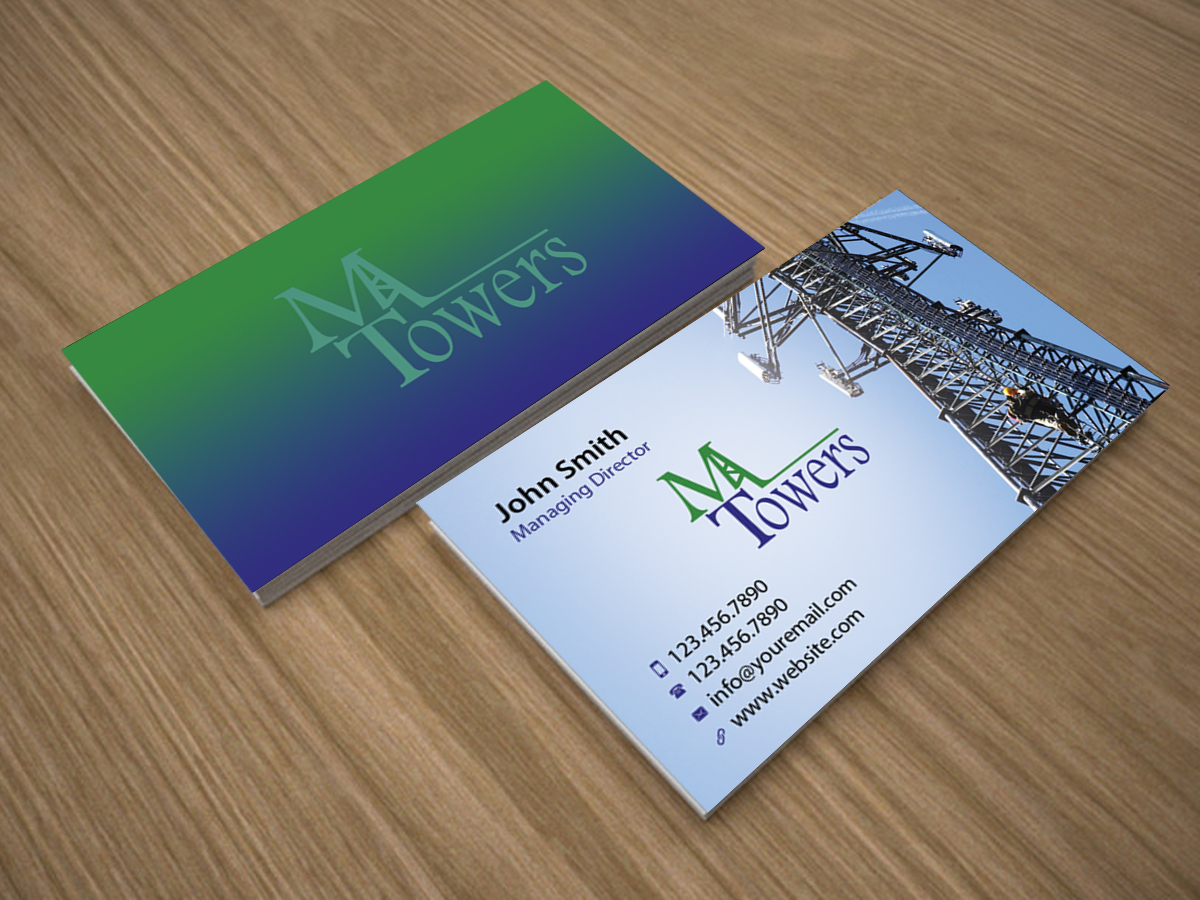 Business Card Design by Creations Box 2015 for M Towers, LLC | Design #5865320