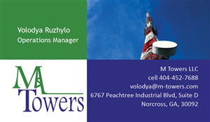 Business Card Design by mansingp for M Towers, LLC | Design #5880913