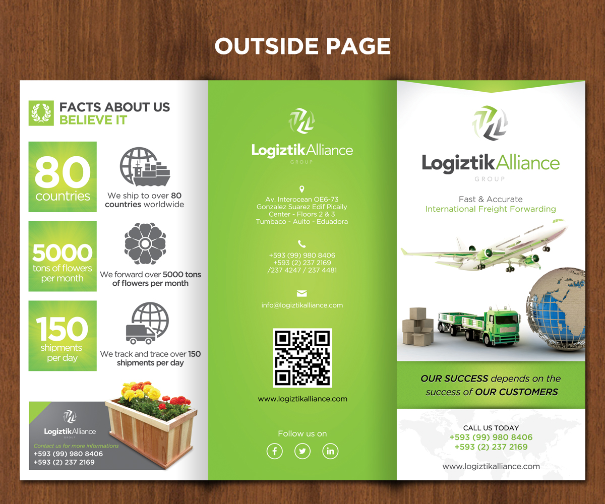 Brochure Design by sun_design for Logiztik Alliance Group | Design #5878001