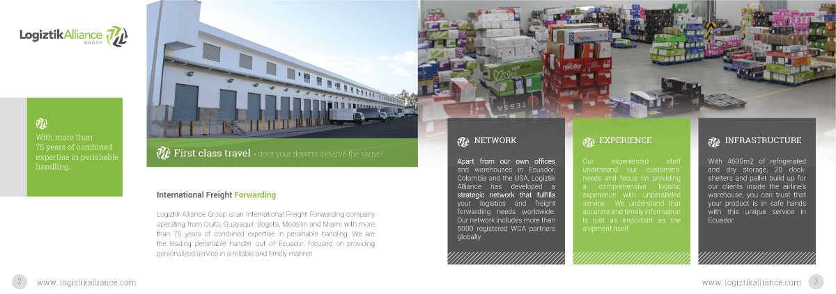 Brochure Design by One creative works for Logiztik Alliance Group | Design #5878767