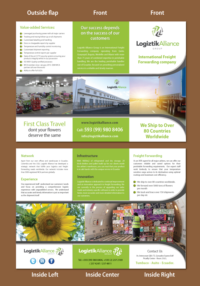 Design de Brochure par meet007 pour Logiztik Alliance Group | Design #5868659