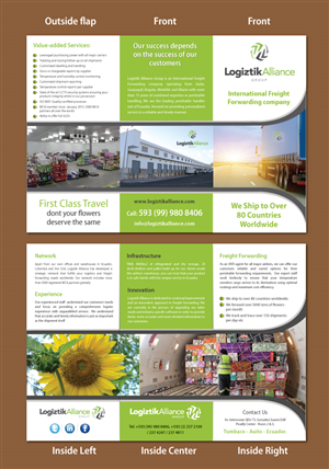 Brochure Design by meet007 for Logiztik Alliance Group | Design: #5868659
