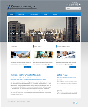 Web Design by saroshdurrani for Zabell & Associates, PC | Design: #5888876