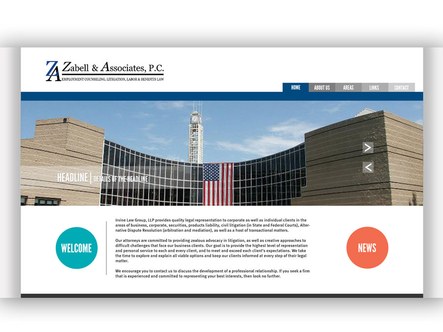 Web Design by saroshdurrani for Zabell & Associates, PC | Design #5888877