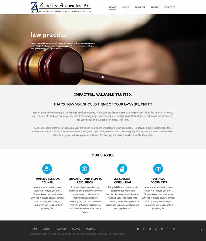Web Design by saroshdurrani for Zabell & Associates, PC | Design #5888878
