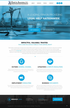 Web Design by saroshdurrani for Zabell & Associates, PC | Design: #5888880