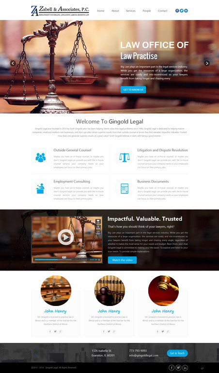 Web Design by saroshdurrani for Zabell & Associates, PC | Design #5888884