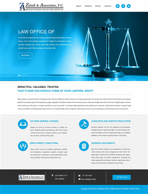 Web Design by saroshdurrani for Zabell & Associates, PC | Design: #5888886