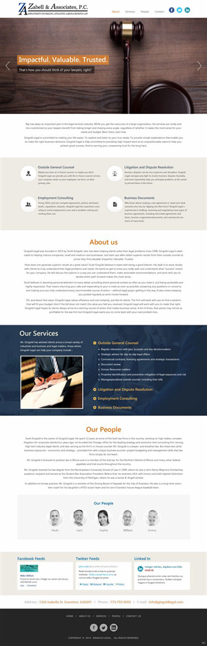 Web Design by saroshdurrani for Zabell & Associates, PC | Design: #5888888