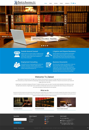 Web Design by saroshdurrani for Zabell & Associates, PC | Design: #5888890