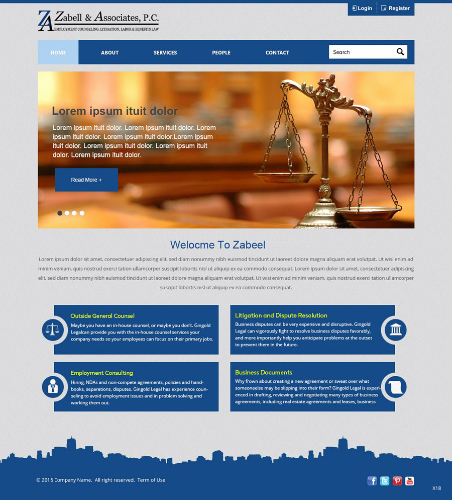 Diseño Web por saroshdurrani para Zabell & Associates, PC | Diseño #5888893