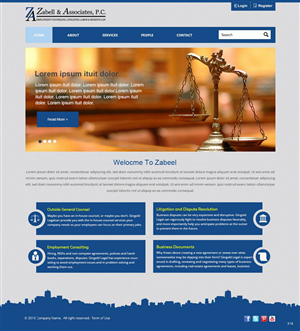 Web Design by saroshdurrani for Zabell & Associates, PC | Design: #5888893