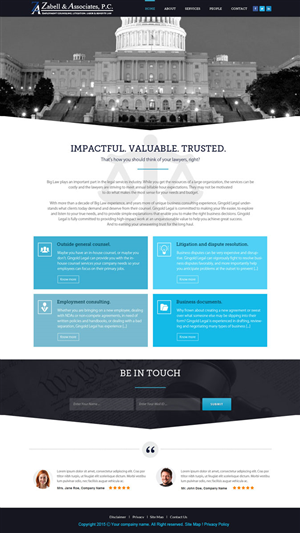 Web Design by saroshdurrani for Zabell & Associates, PC | Design: #5888901