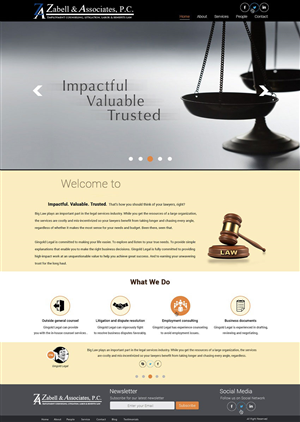 Web Design by saroshdurrani for Zabell & Associates, PC | Design: #5888907