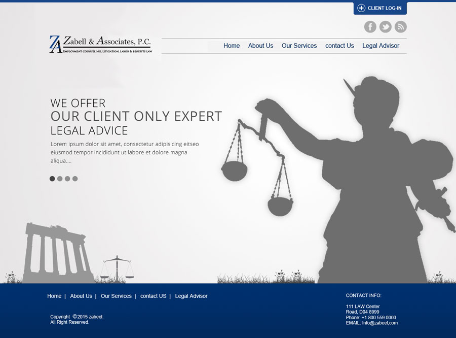 Diseño Web por saroshdurrani para Zabell & Associates, PC | Diseño #5888916