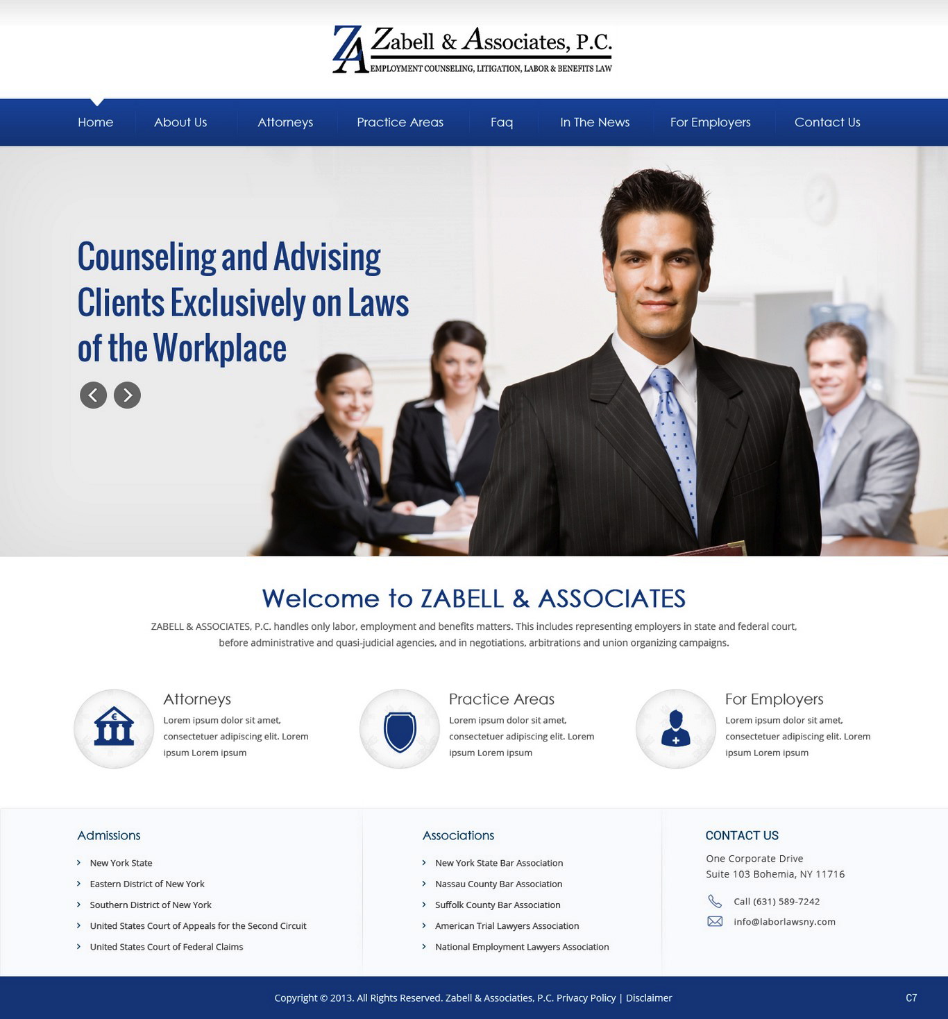 Diseño Web por pb para Zabell & Associates, PC | Diseño #5902166