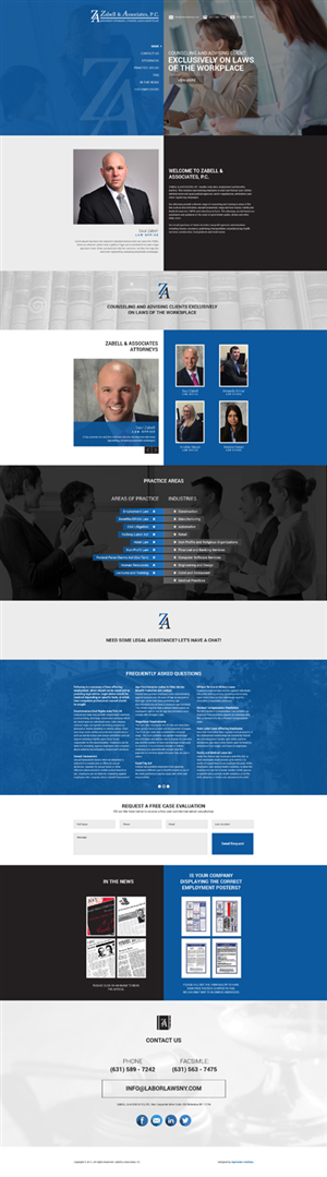 Web Design by Impressive Solutions for Zabell & Associates, PC | Design: #5920696