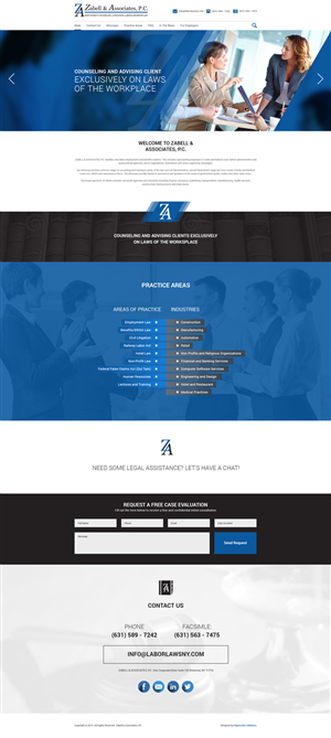 Web Design by Impressive Solutions for Zabell & Associates, PC | Design: #5922234
