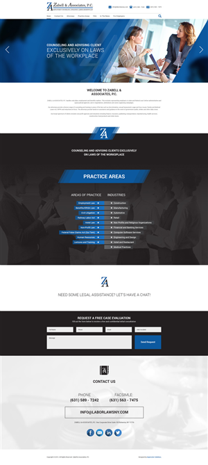 Web Design by Impressive Solutions for Zabell & Associates, PC | Design: #5922249