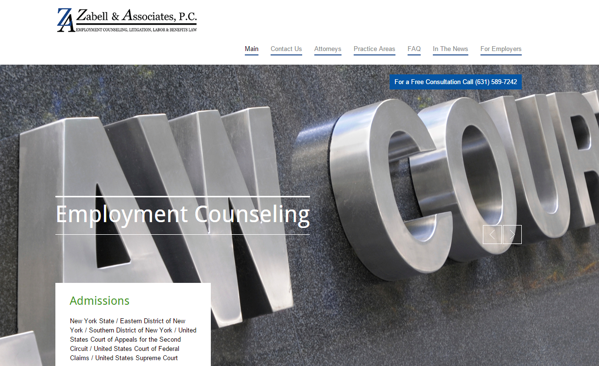 Diseño Web por DUBUB para Zabell & Associates, PC | Diseño #5912946