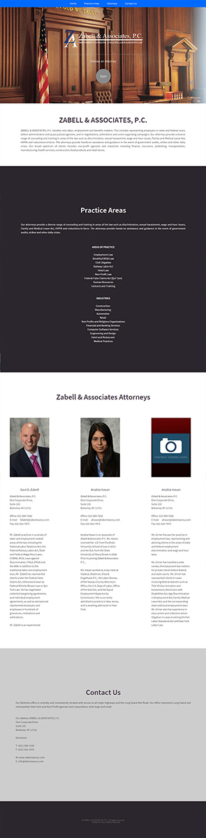 Web Design by Donn Marlou Ramirez for Zabell & Associates, PC | Design #5895525