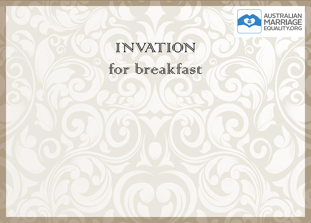Invitation Design by Design1000 for Australian Marriage Equality | Design #5878120
