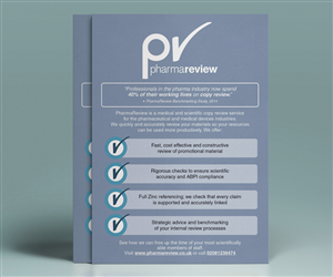 Advertisement Design by saracdesigns for PharmaReview Ltd | Design: #5893141