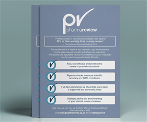 Advertisement Design by saracdesigns for PharmaReview Ltd | Design: #5893144