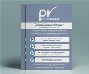 Advertisement Design by saracdesigns for PharmaReview Ltd | Design: #5893146