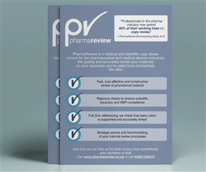 Advertisement Design by saracdesigns for PharmaReview Ltd | Design: #5893150