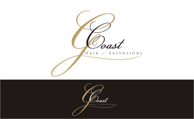 Logo Design by Mandarina for G Coast Hair & Extensions | Design #1641991