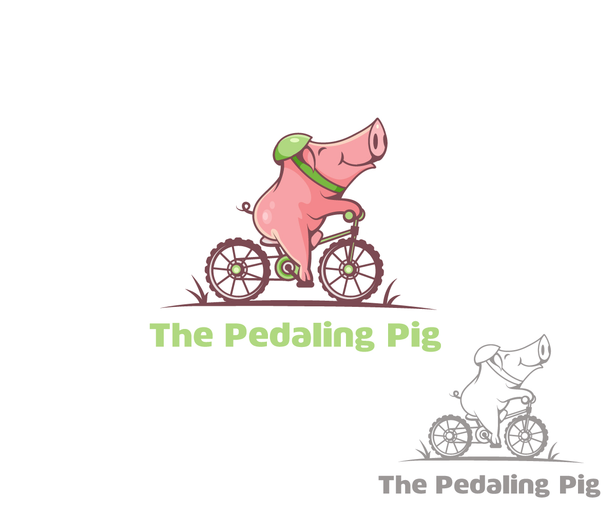 Logo Design by Veronika K. for The Pedaling Pig | Design #5994731