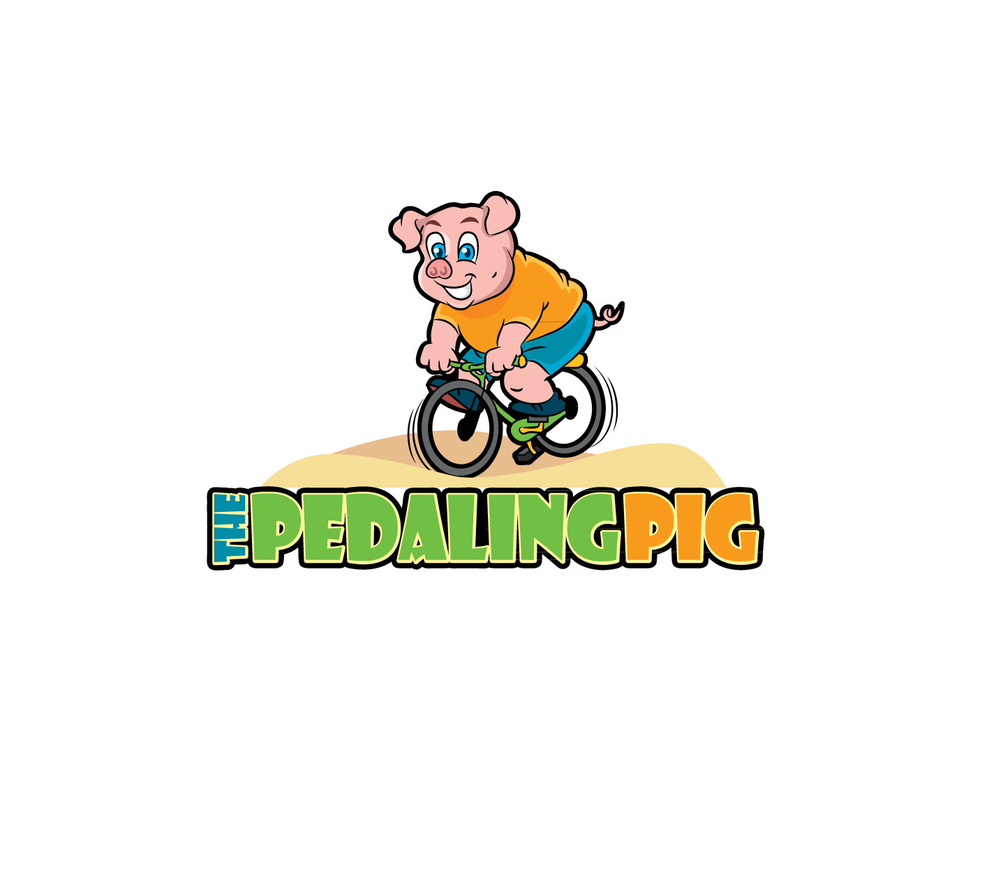 Logo Design by Bling Connect Ink for The Pedaling Pig | Design #5893525