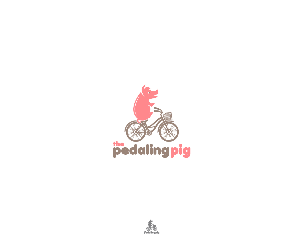 Logo Design by MrBranding for The Pedaling Pig | Design #5880799