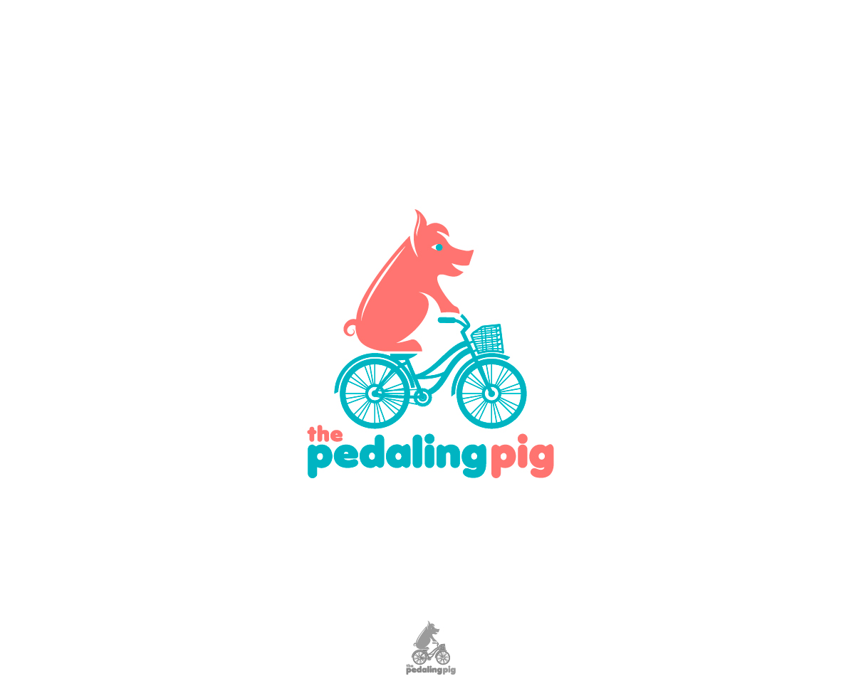 Logo Design by MrBranding for The Pedaling Pig | Design #5927663