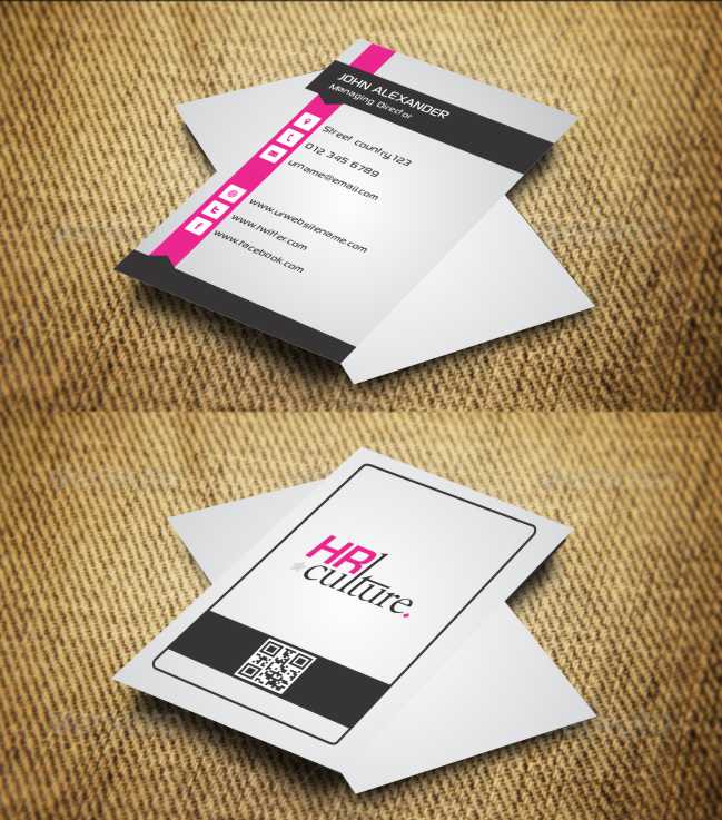 Business Card Design by AwsomeD for HR Culture | Design #5872739