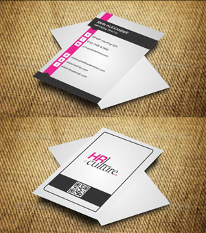 Business Card Design by AwsomeD for HR Culture | Design: #5872739