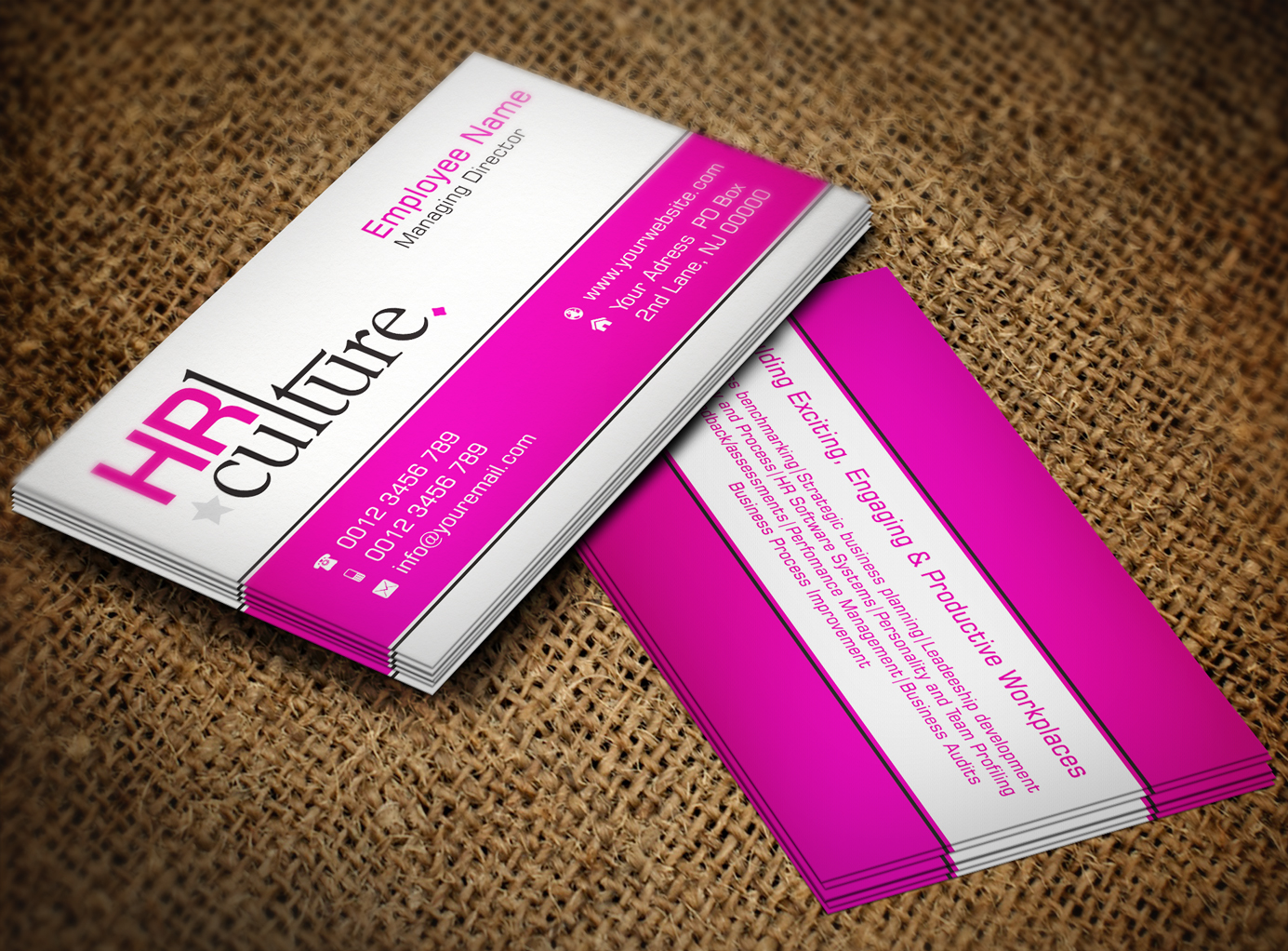 Diseño de Tarjeta de Presentación por Lanka Ama para HR Culture | Diseño #5872982