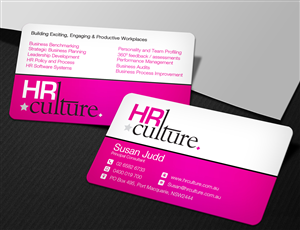 Diseño de Tarjeta de Presentación por Lanka Ama para HR Culture | Diseño: #5873393