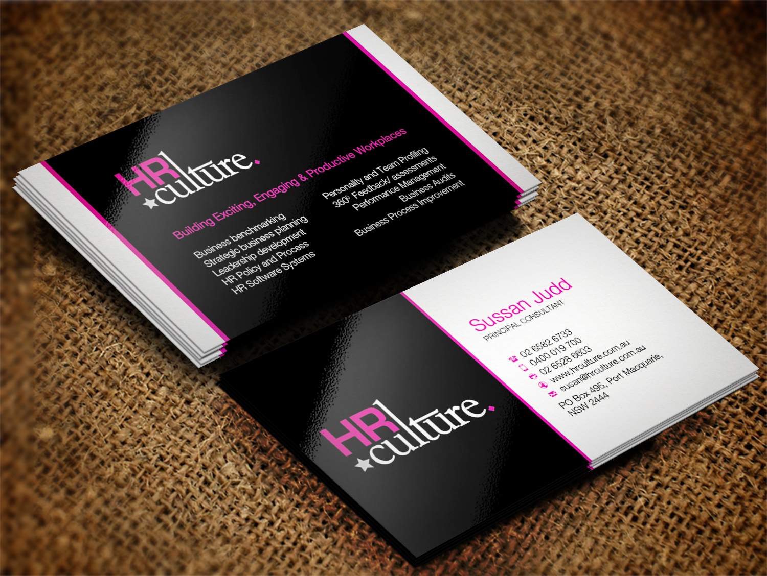Business Card Design by Lanka Ama for HR Culture | Design #5873450