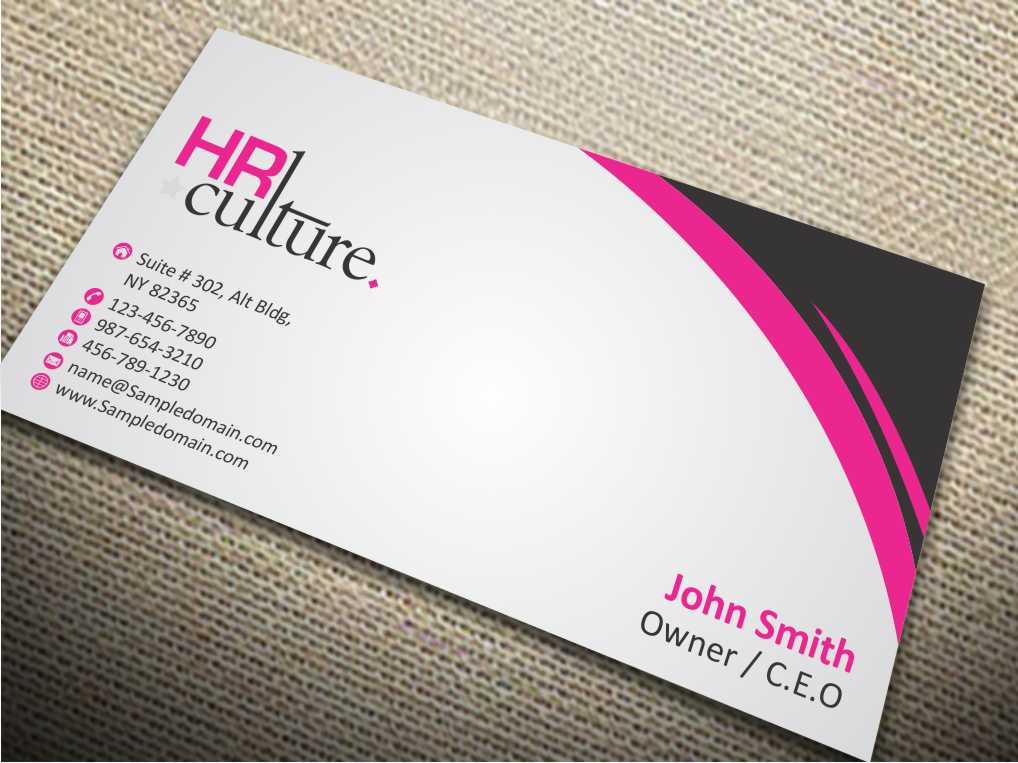 Business Card Design by szabist for HR Culture | Design #5872468