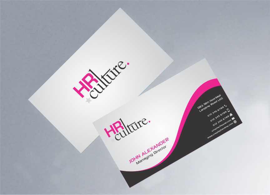 Diseño de Tarjeta de Presentación por szabist para HR Culture | Diseño #5872489
