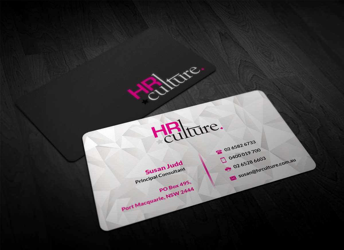 Business Card Design by Designing Birds for HR Culture | Design #5884078