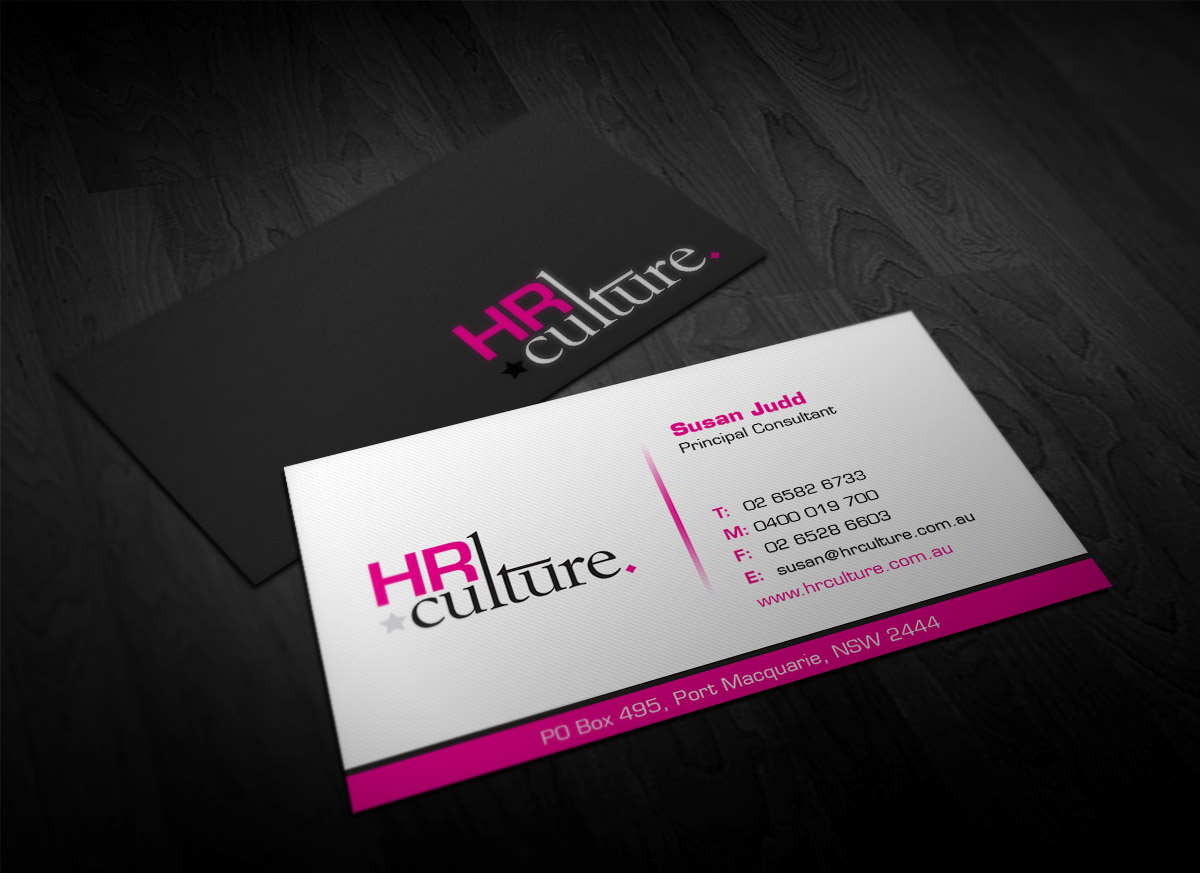 Business Card Design by Designing Birds for HR Culture | Design #5884499