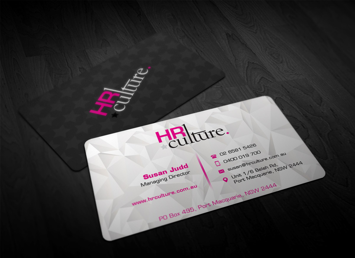 Business Card Design by Designing Birds for HR Culture | Design #5887708