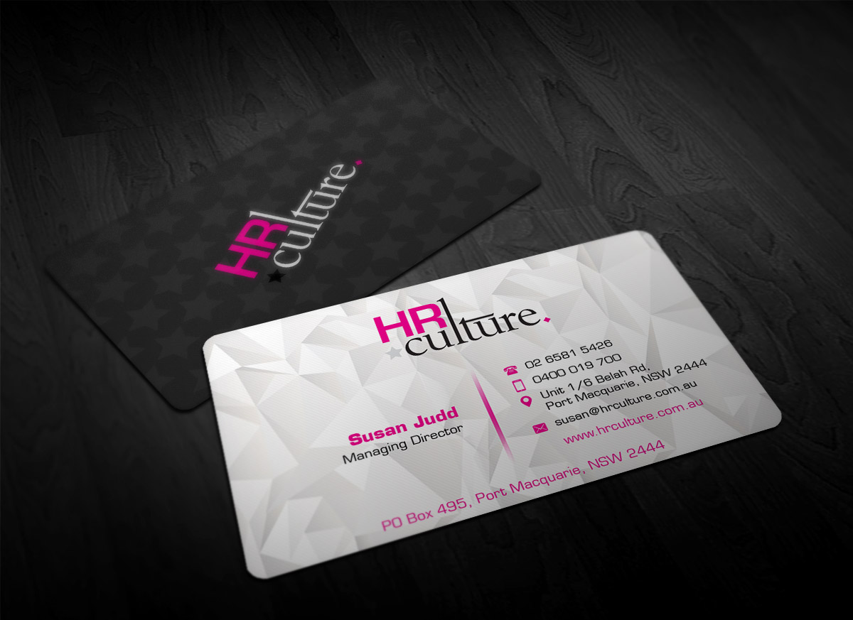 Business Card Design by Designing Birds for HR Culture | Design #5887714
