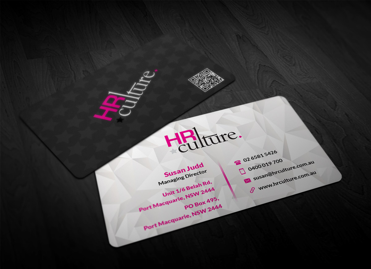 Business Card Design by Designing Birds for HR Culture | Design #5888138