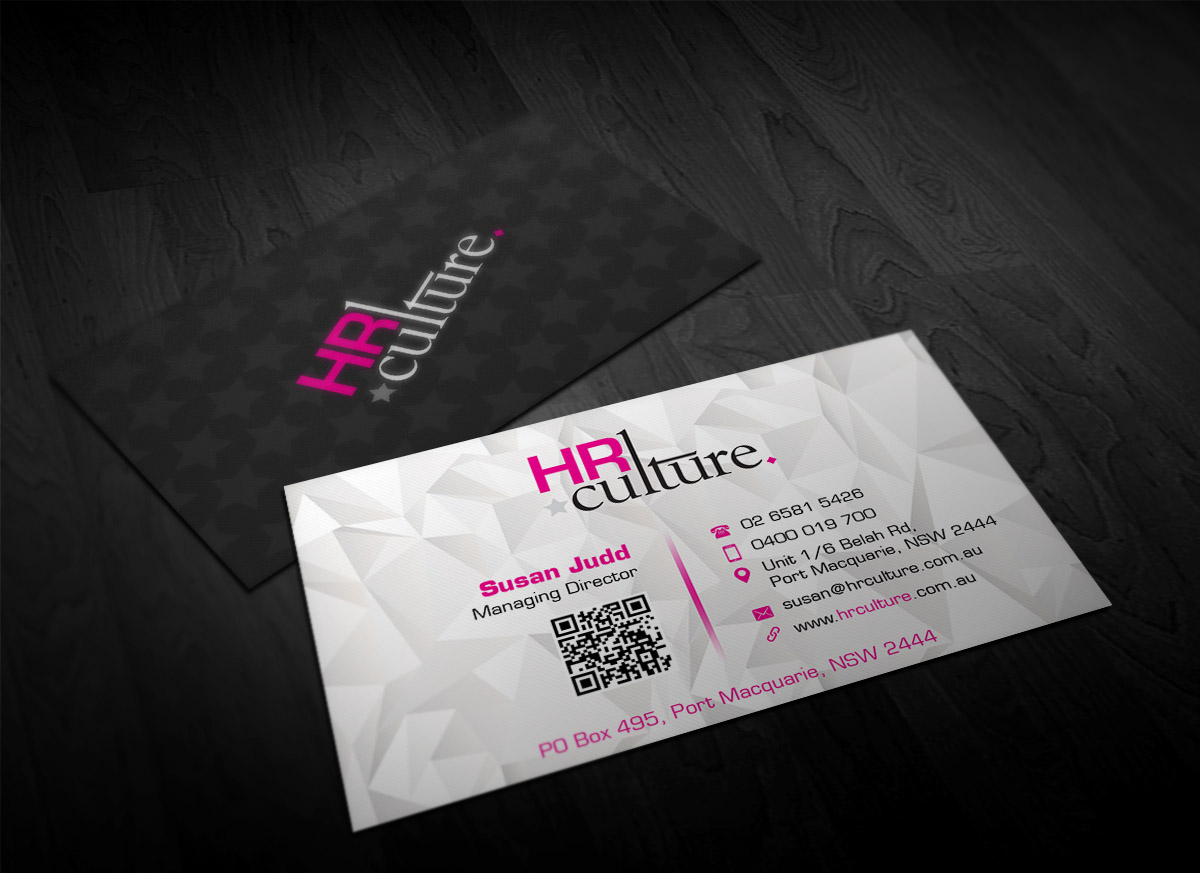 Business Card Design by Designing Birds for HR Culture | Design #5888297