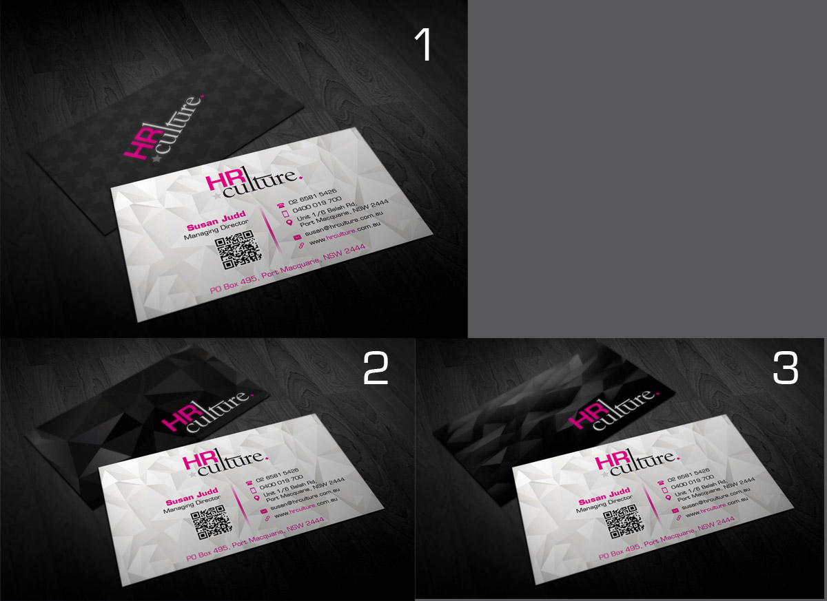 Business Card Design by Designing Birds for HR Culture | Design #5888827