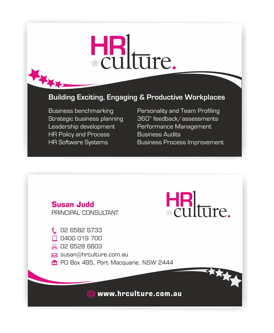 Design de Carte de Visite par IneseRo pour HR Culture | Design #5870986
